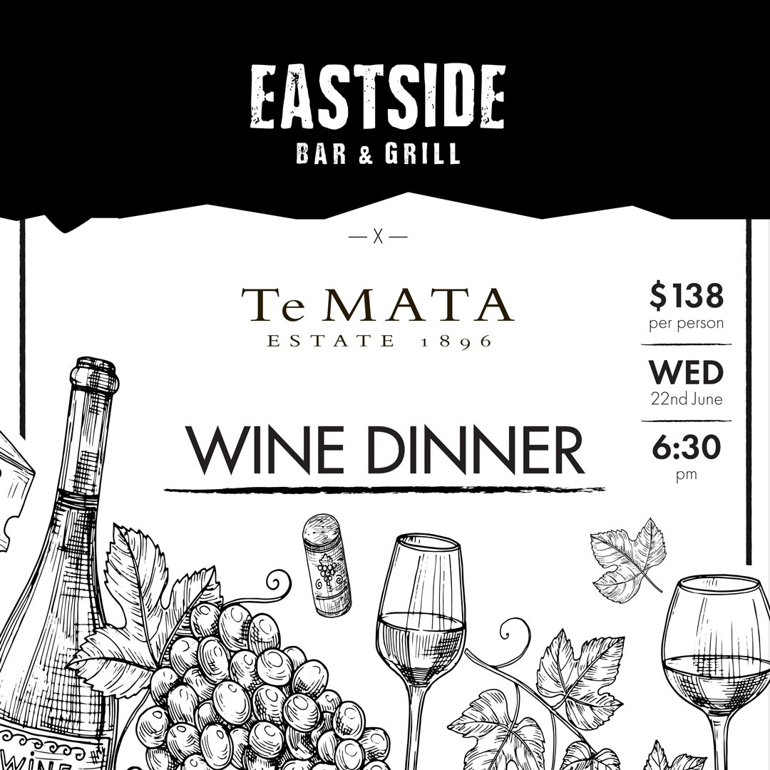 Te Mata Wine Dinner at Eastside