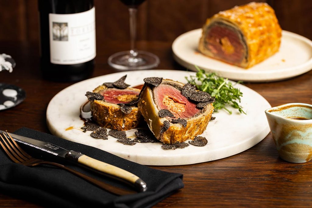 Beef Wellington, Foie Gras & Truffle Eastside Bar & Grill